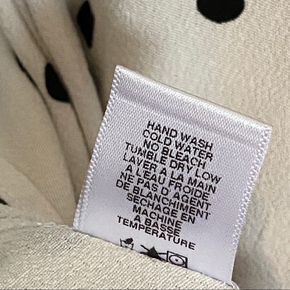 Wildfox white black polka dot spot print collared tank top sleeveless blouse - Picture 8 of 8